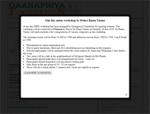 Tablet Screenshot of gaanapriya.in